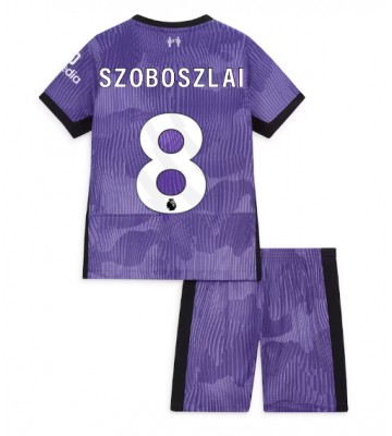Liverpool Szoboszlai Dominik #8 Koszulka Trzecich Dziecięca 2023-24 Krótki Rękaw (+ Krótkie spodenki)